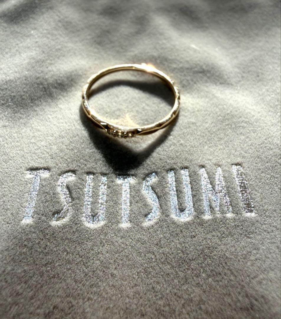 み*ー様 ツツミ　K10イエローゴールドダイヤモンドリング