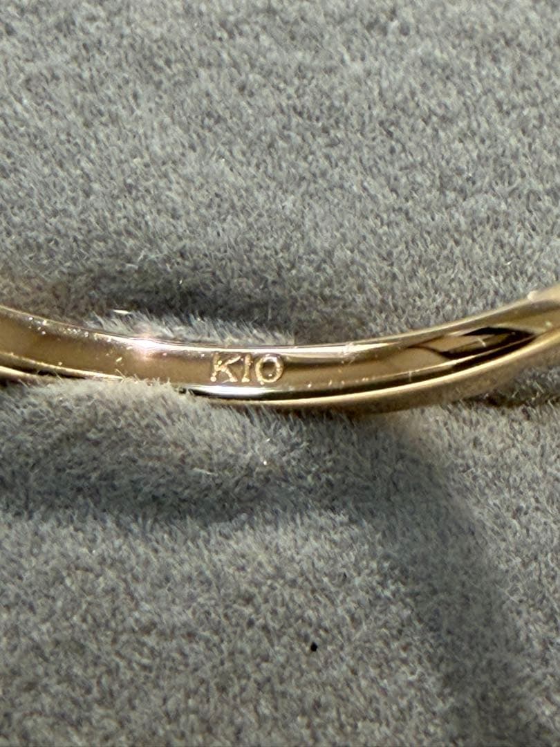 み*ー様 ツツミ　K10イエローゴールドダイヤモンドリング