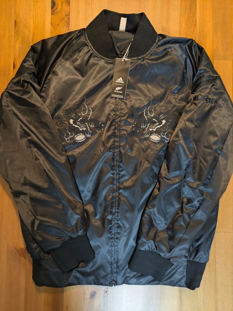 新品未使用★adidas ALL BLACKS スカジャン