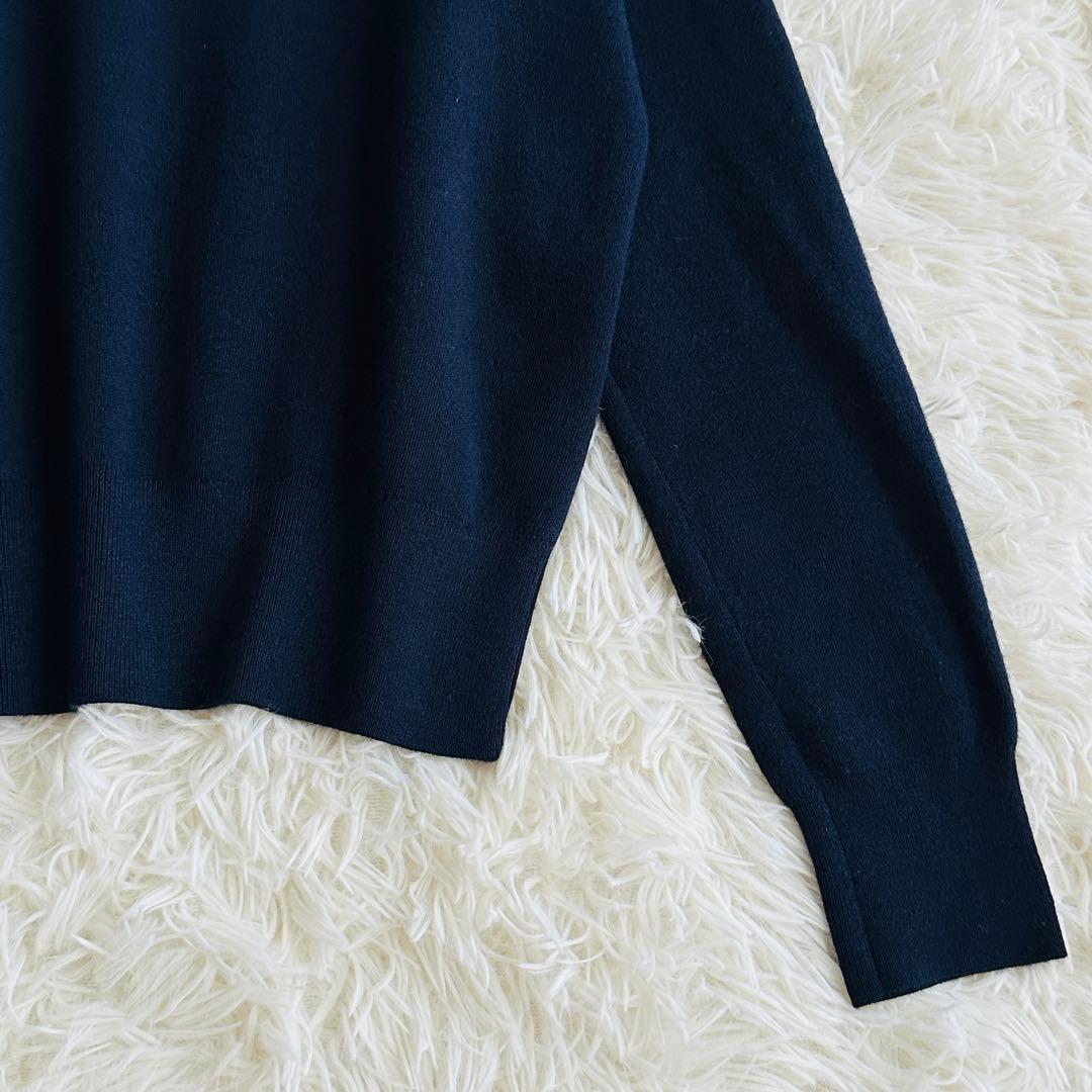 【極美品】ドゥーズィエムクラス　クルーネックプルオーバー ネイビー