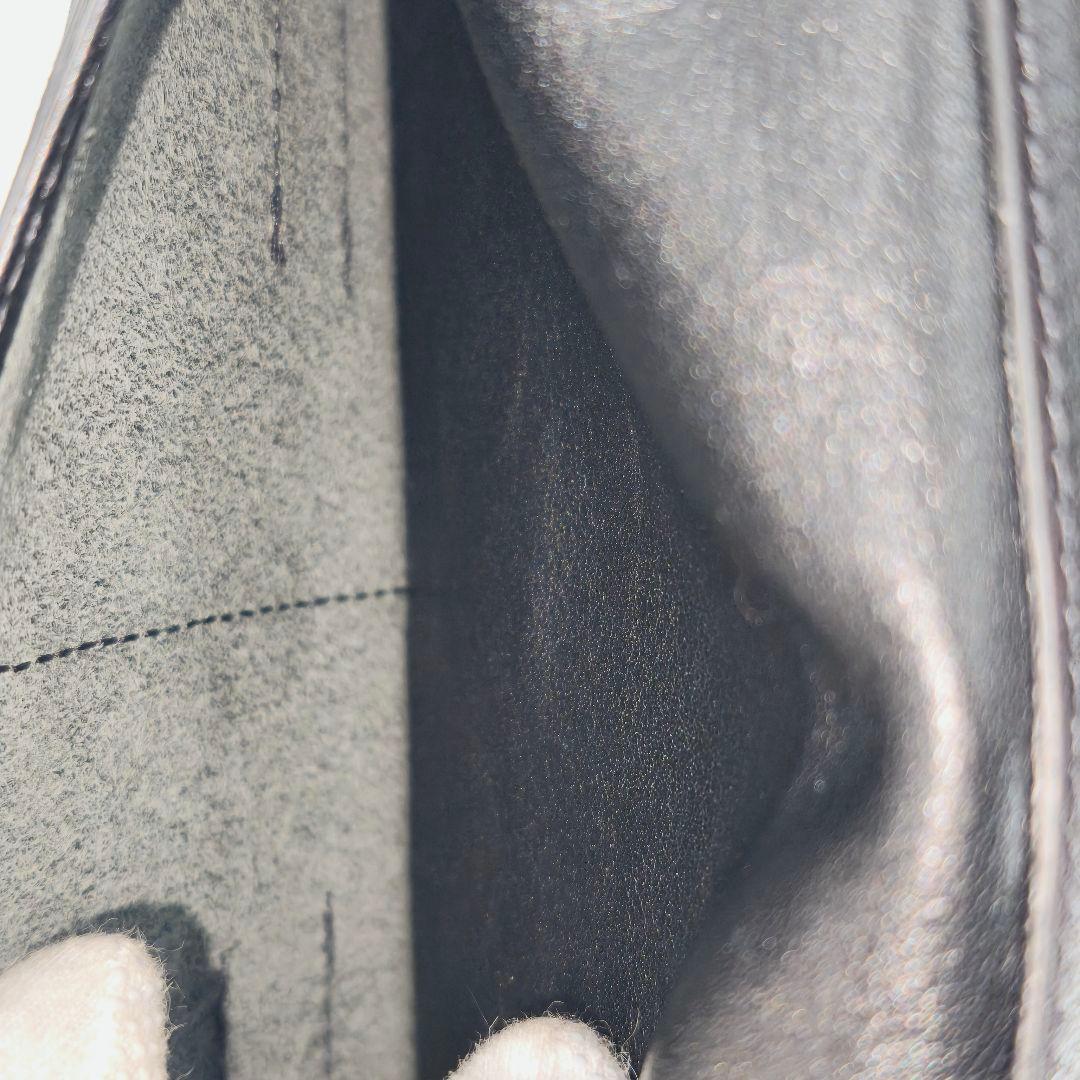 【美品 高級◎】イルビゾンテ 長財布 ラウンドジップ 本革 イタリア製 黒 袋付