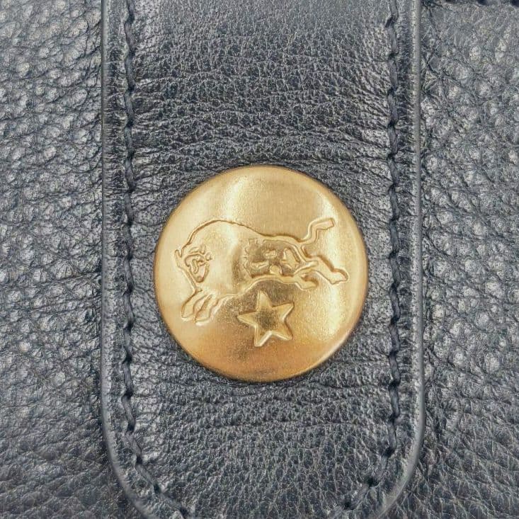 【美品 高級◎】イルビゾンテ 長財布 ラウンドジップ 本革 イタリア製 黒 袋付