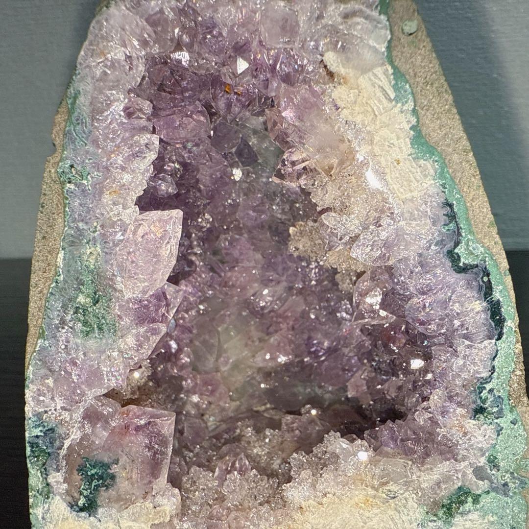 ウルグアイ産❣️天然石 アメジストのドーム　置物　NO.122402