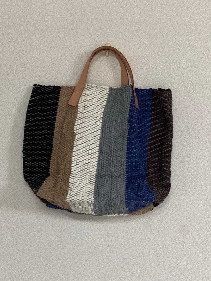 新品　梅原和香さんの裂織りバック