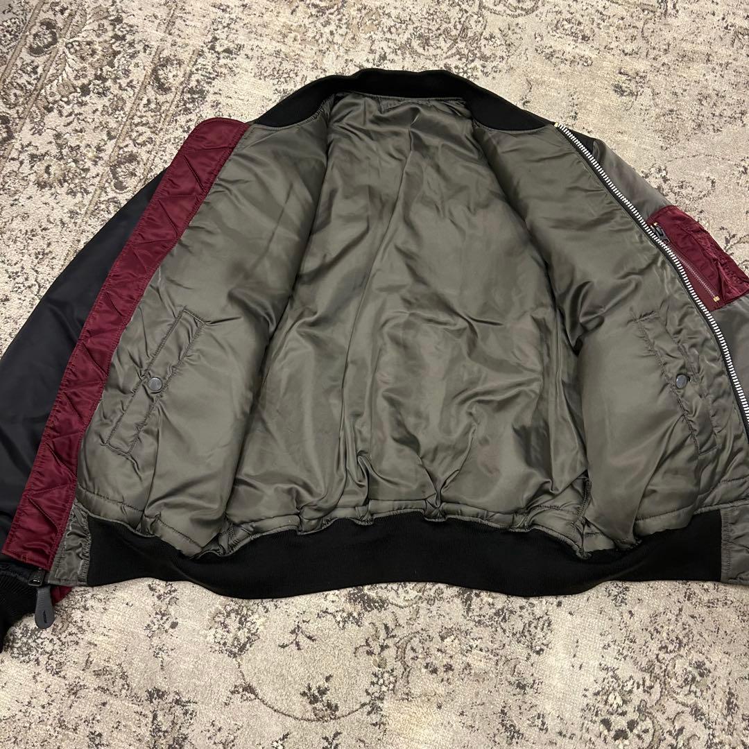 ALPHA アルファ MA-1 COLOR BLOCKED リバーシブル　3L