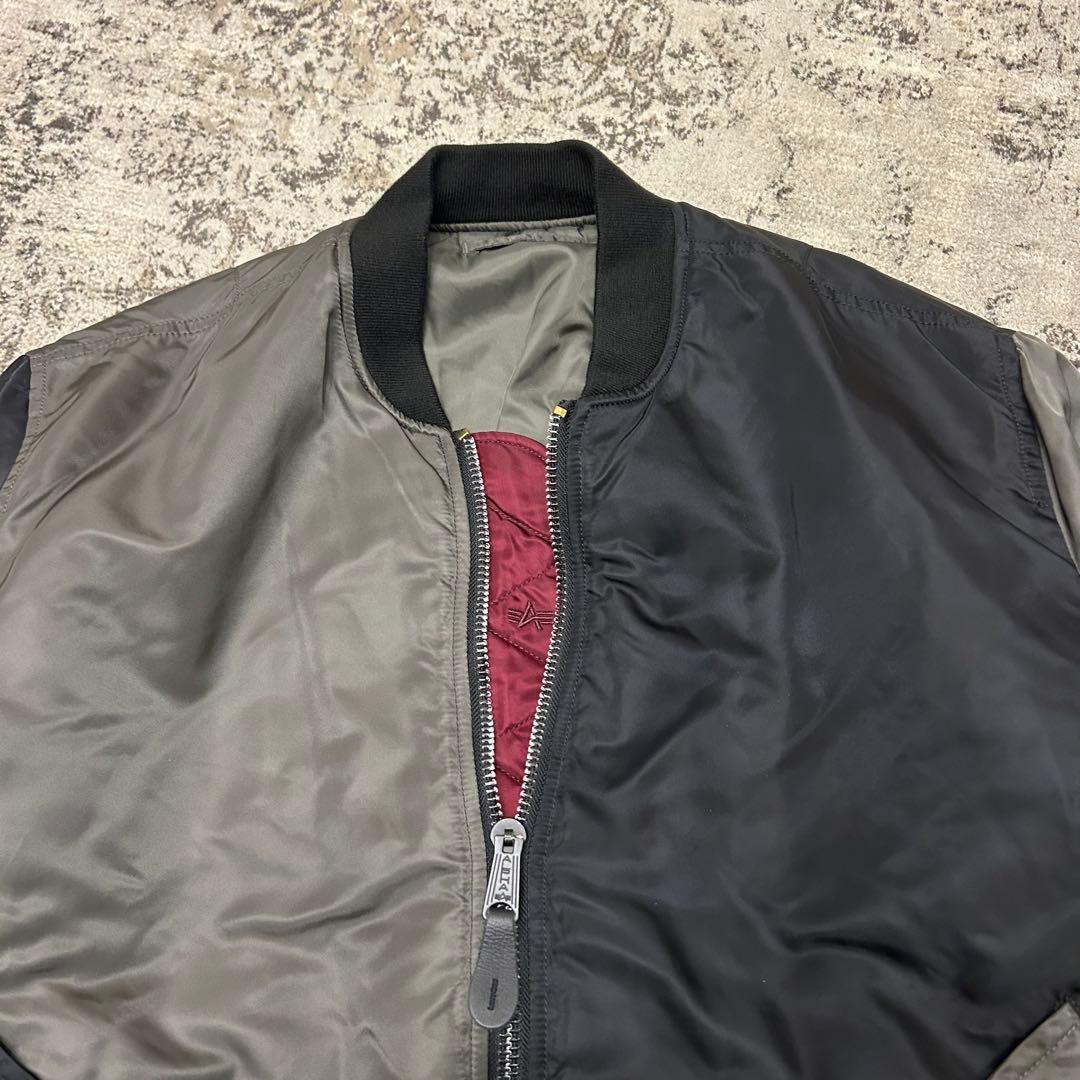 ALPHA アルファ MA-1 COLOR BLOCKED リバーシブル　3L