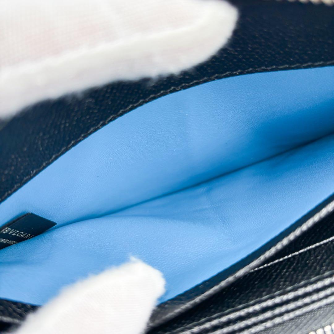 ブルガリ BVLGARI 長財布 ブルガリマン ラウンドファスナー ブラック