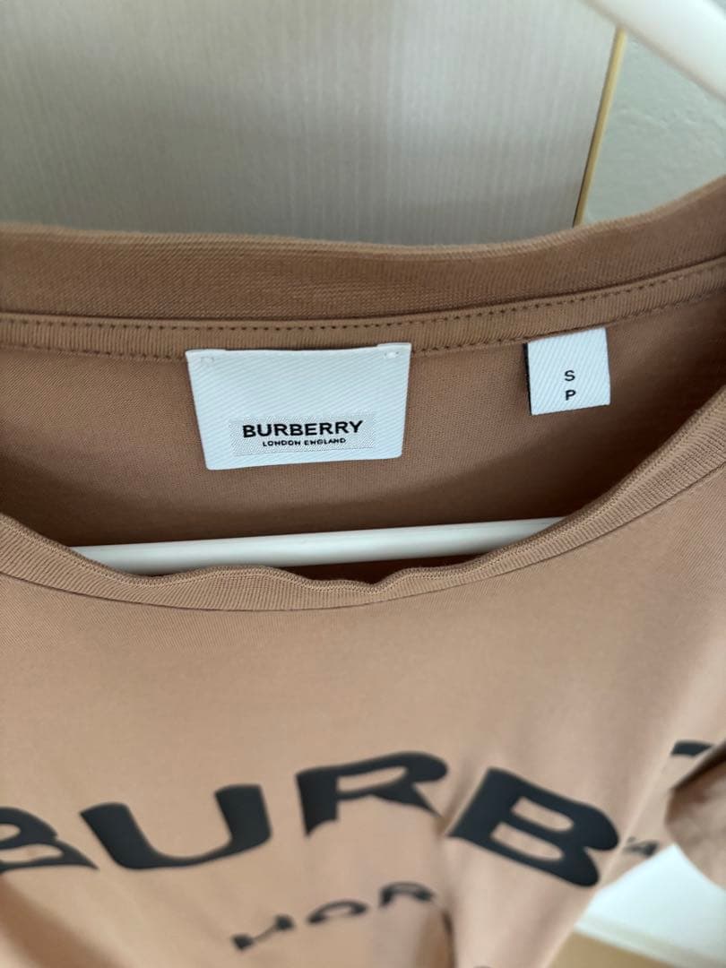 最終価格☆BURBERRY ロゴ Tシャツ S ベージュ