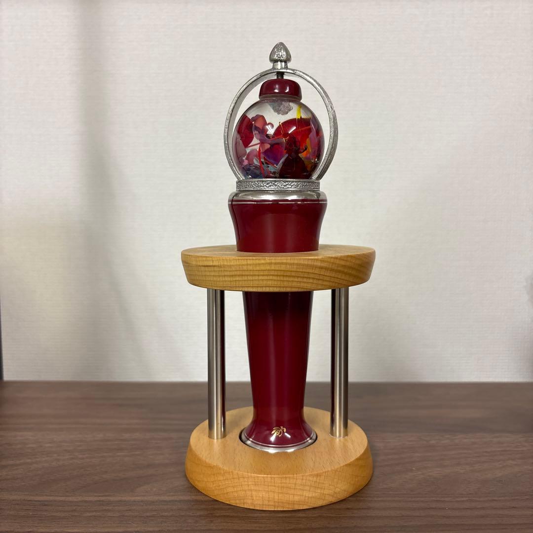 有田焼万華鏡 ベネチアンレッド（ガラス球型オイル） （香蘭社）