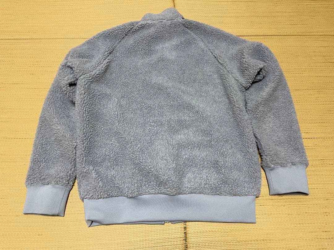 オニツカタイガー　グレー フリース ジップアップジャンパー