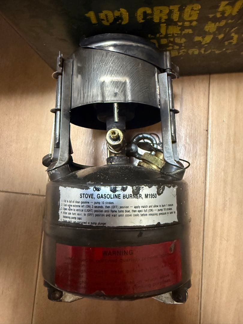 m1950 ガソリンストーブ　US放出品GIストーブ　スペアパッキンおまけ付き