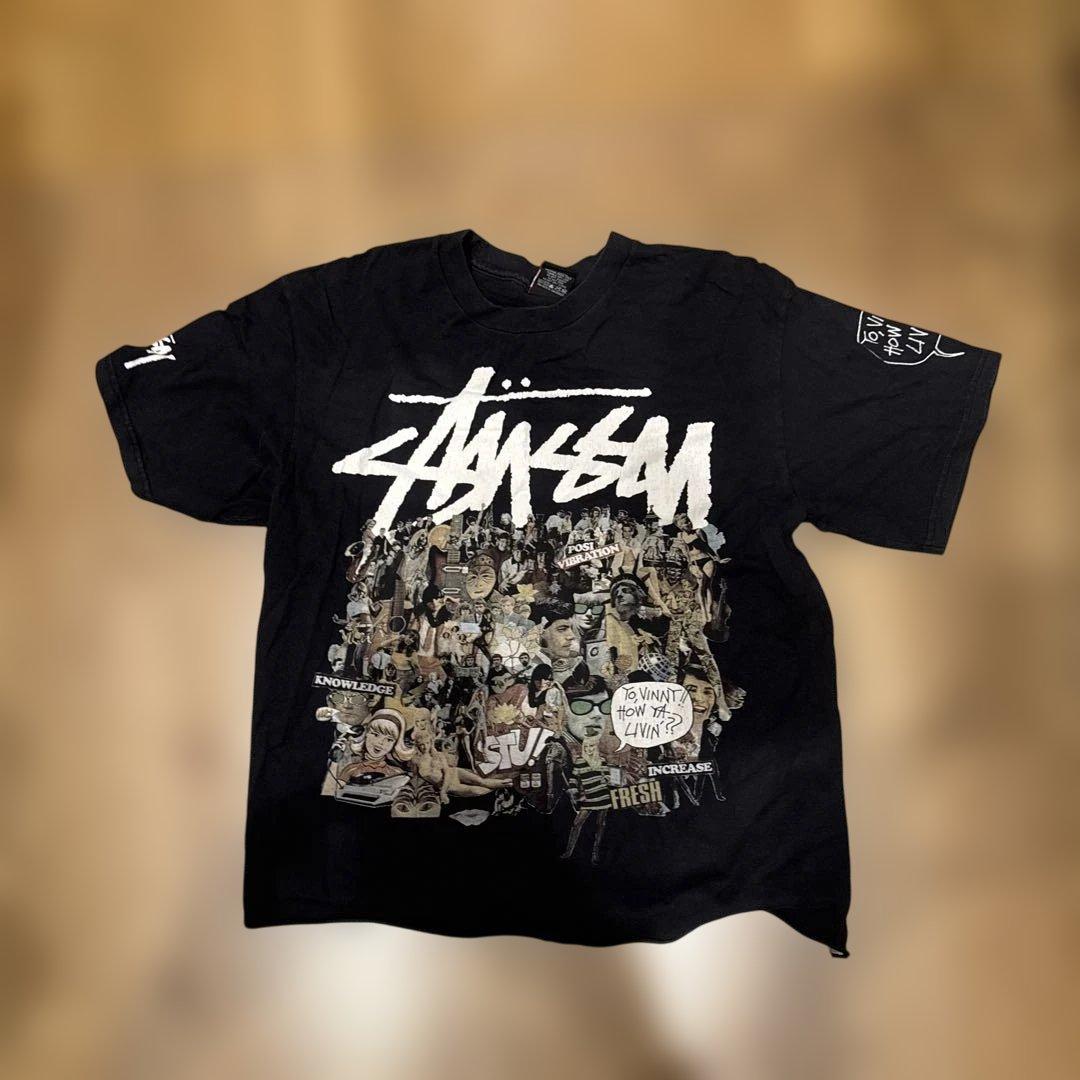 STUSSY ブラック Tシャツ M 00s
