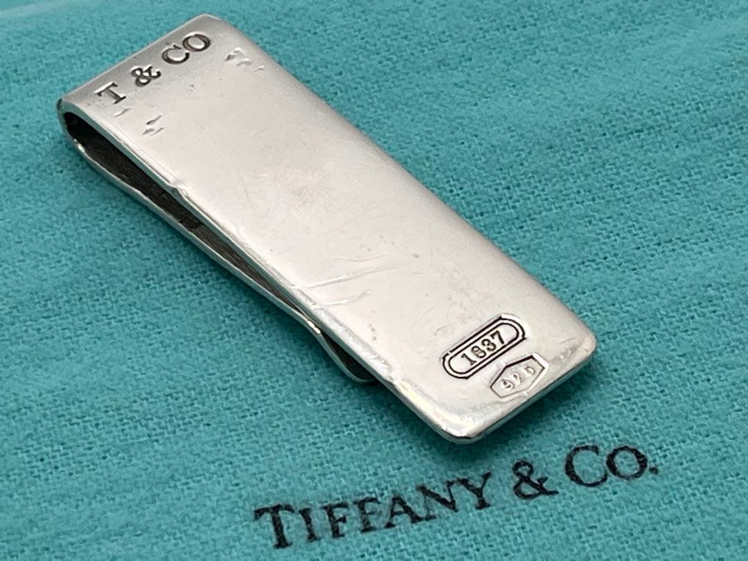 c343 希少　オールド　ティファニー　1837 マネークリップ　シルバー925