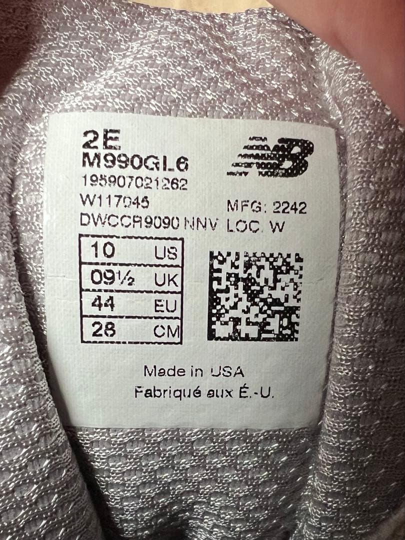New Balance M990GL6（990v6）Made in USA