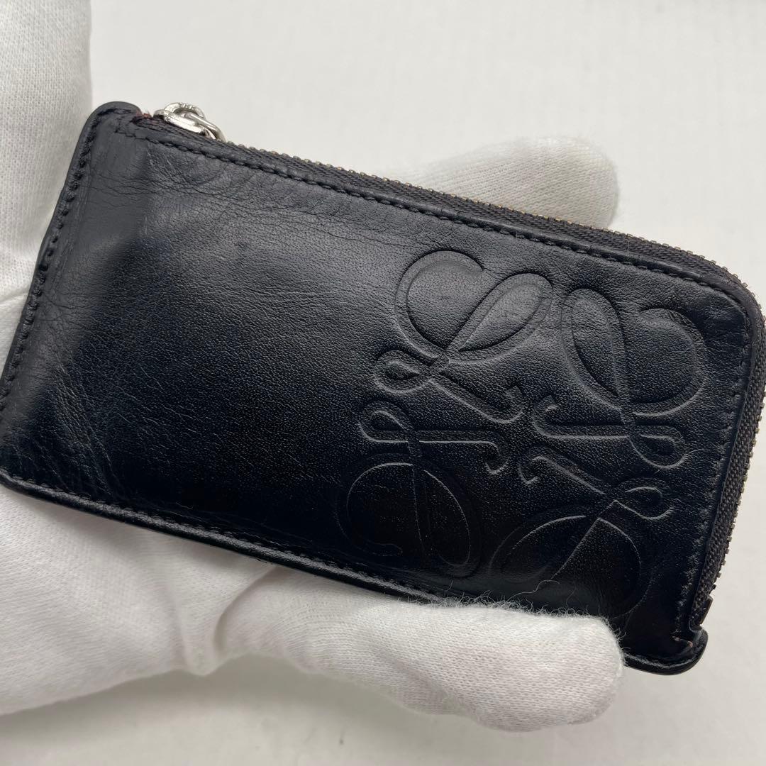 ロエベ　ケース　小銭入れ　アナグラム　レザー