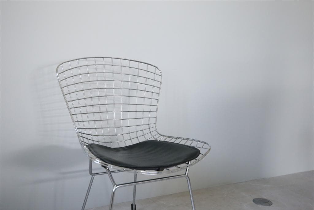 イタリアアンティークワイヤーチェア/ベルトイアstyleチェア(84-120-2