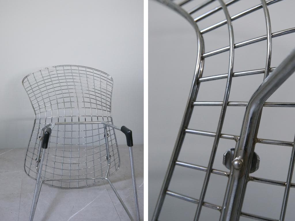 イタリアアンティークワイヤーチェア/ベルトイアstyleチェア(84-120-2