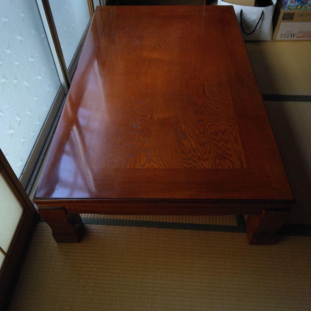 ダークブラウン木製座卓