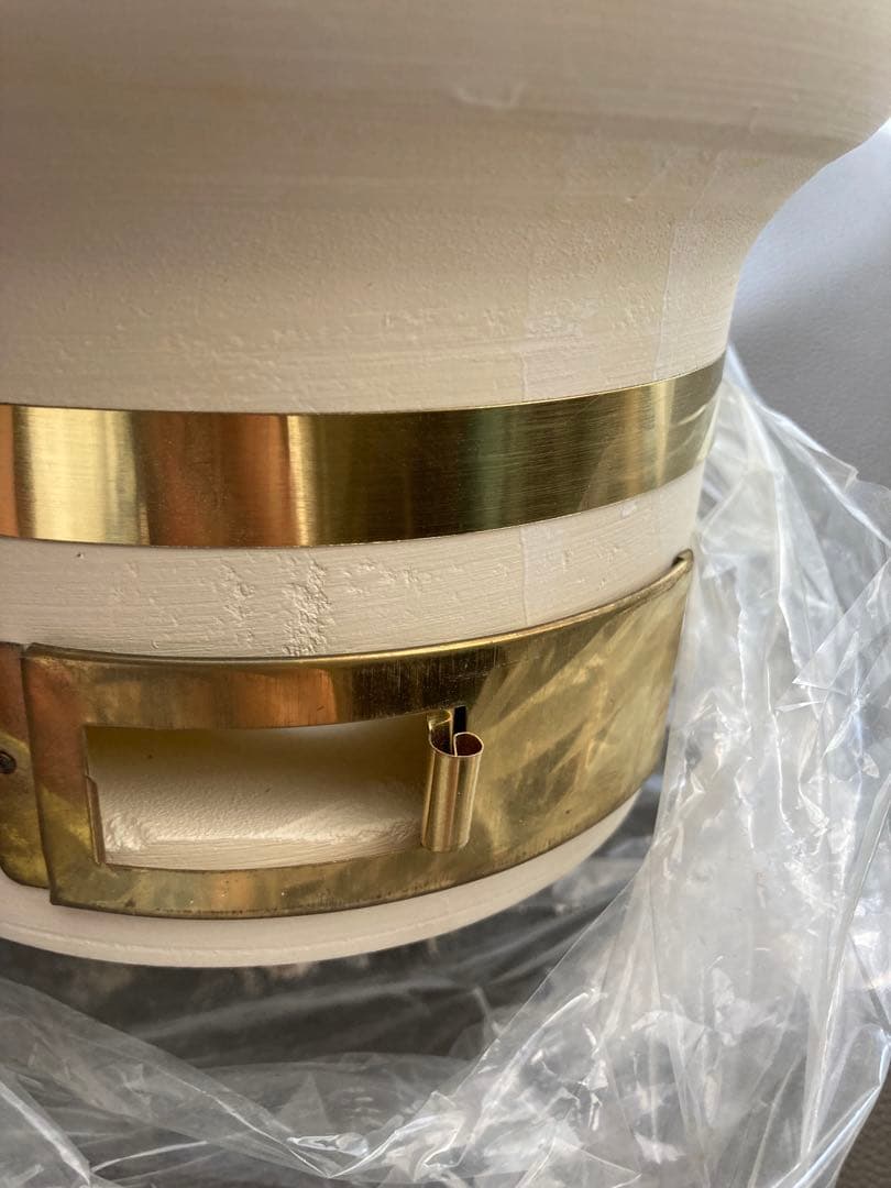 【新品　稀少 最高級】能登半島　珪藻土切出し　七輪　風鈴堂　黄金丸　15