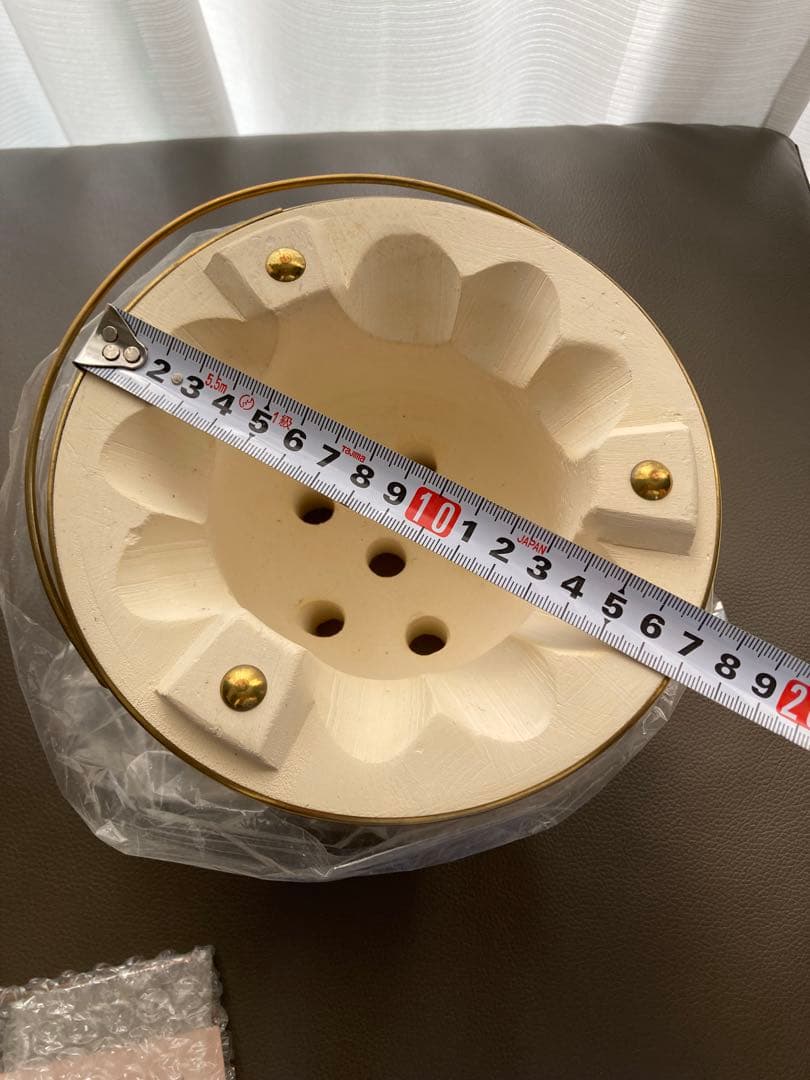 【新品　稀少 最高級】能登半島　珪藻土切出し　七輪　風鈴堂　黄金丸　15