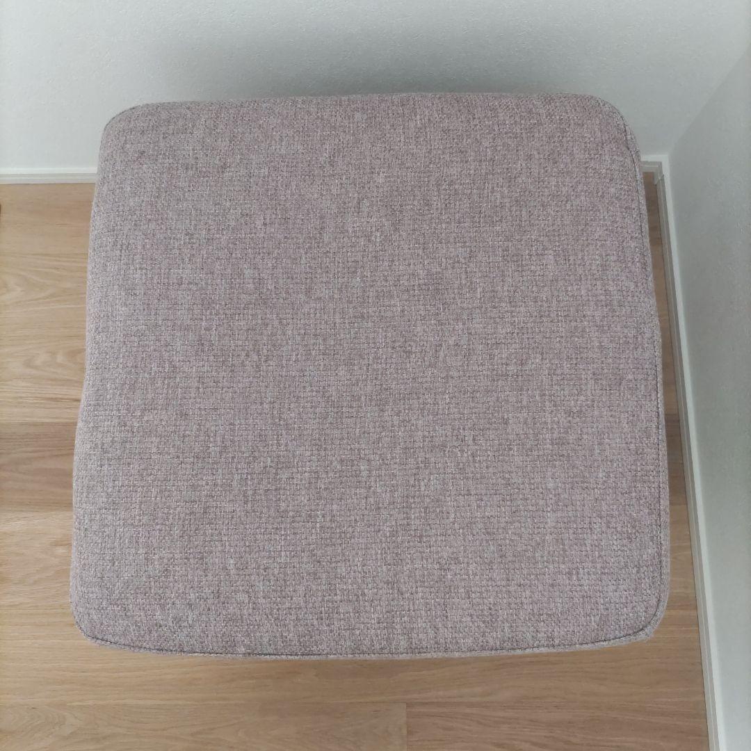 ピンク系ファブリックオットマン