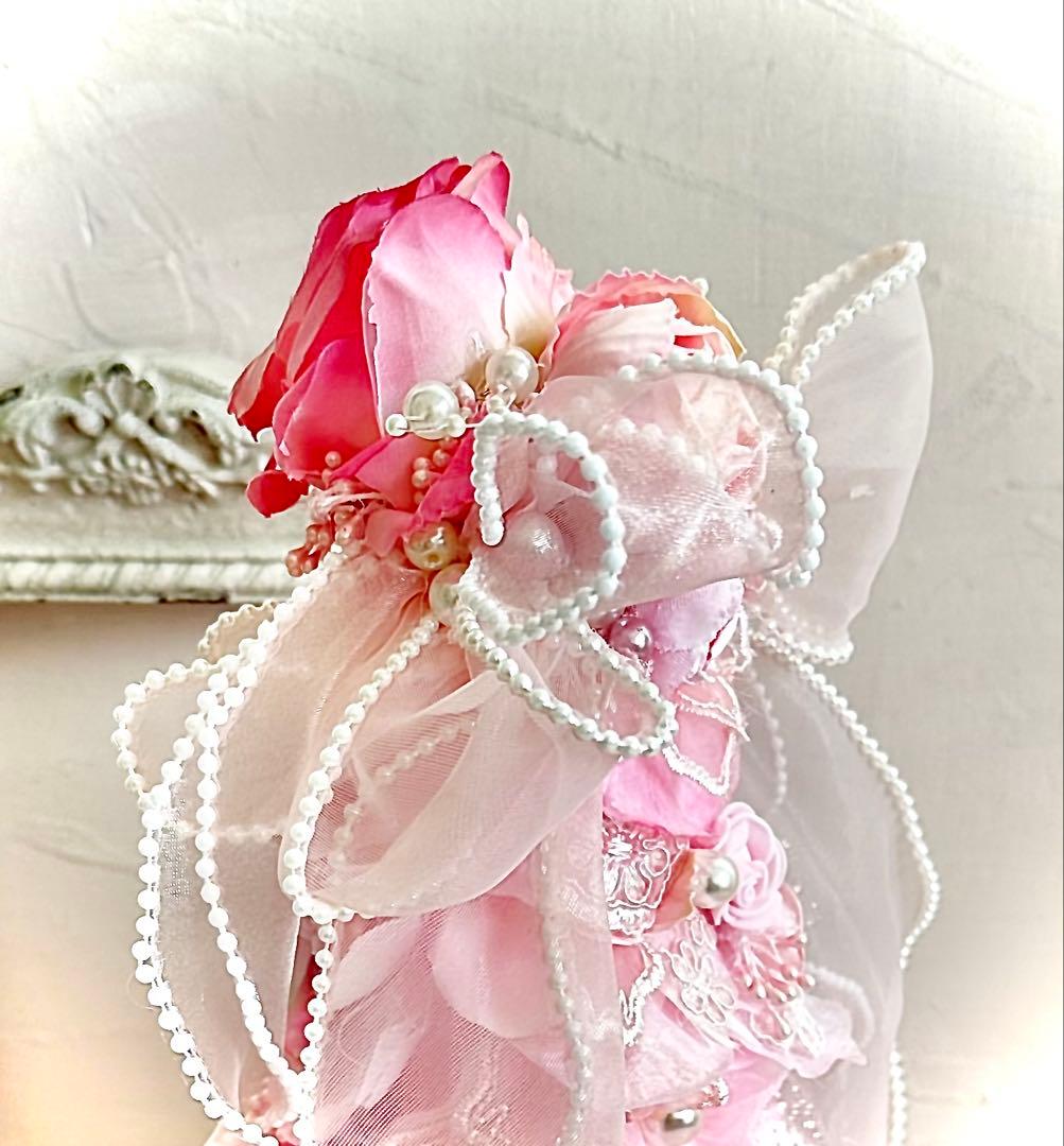 ロココ調/優しい色調ピンクローズ『petal tree』光触媒加工/1点物