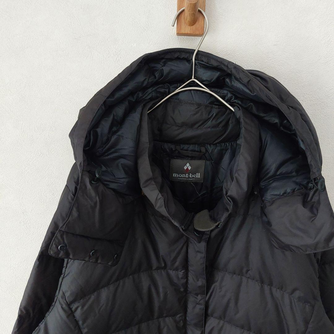 mont-bell トラベルダウンロングコート♪ブラックゆったりL-R