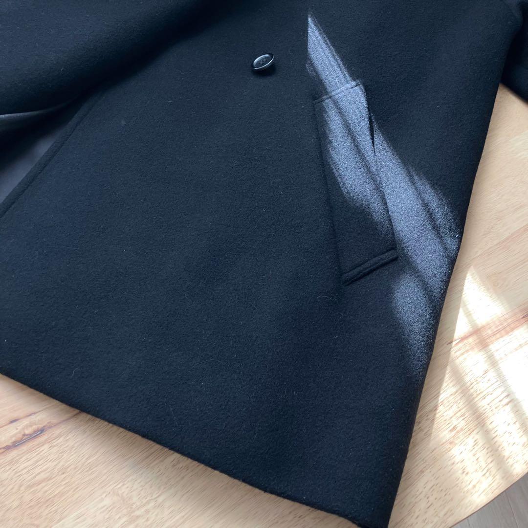 【2024AW】L'ESSAGE MANTECO スタンドショートコート 黒