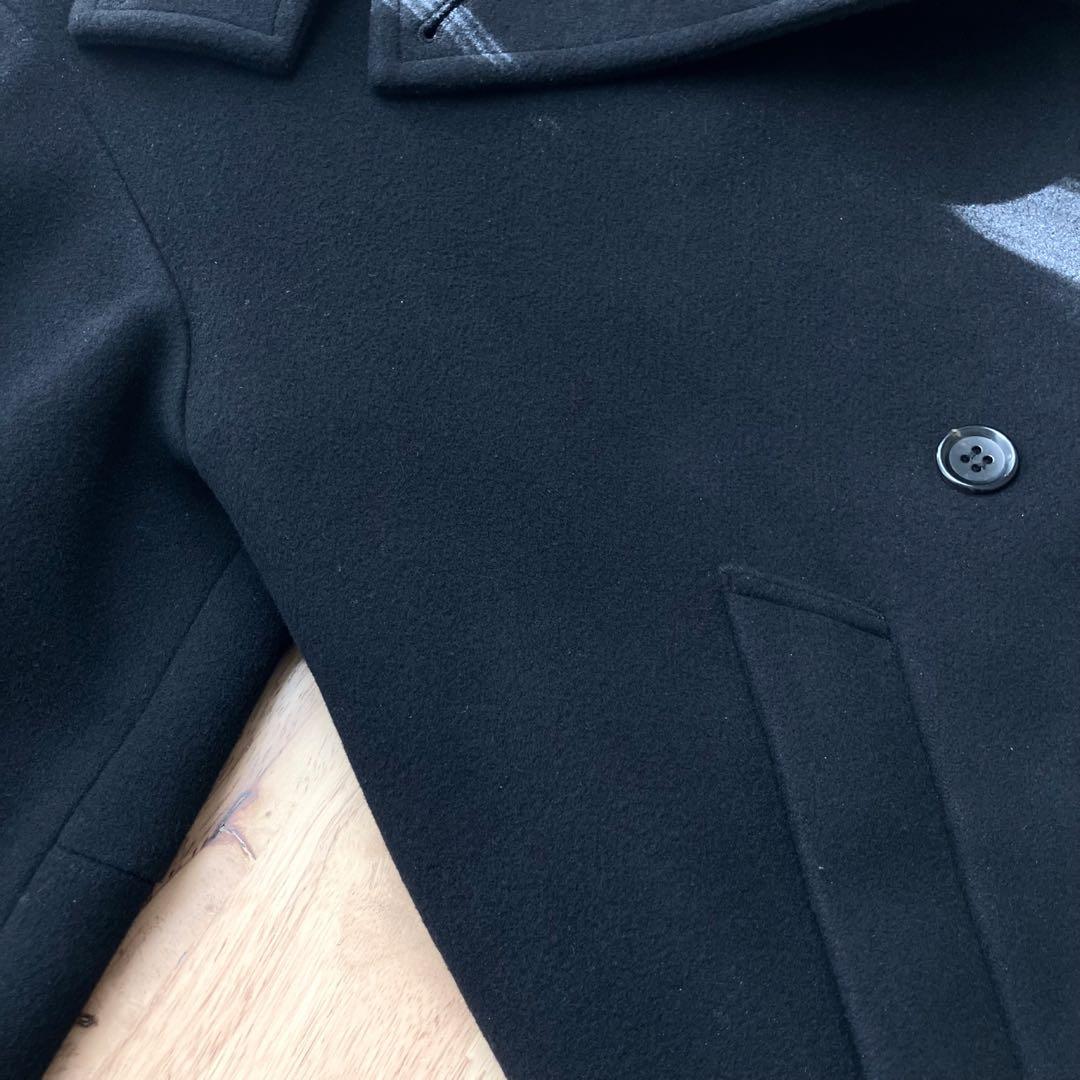 【2024AW】L'ESSAGE MANTECO スタンドショートコート 黒