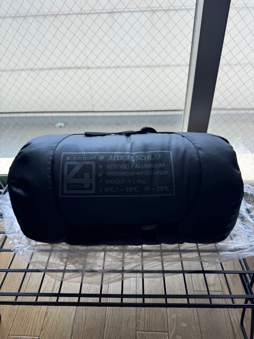 エアロゲル寝袋　4inch. ALUGEL
