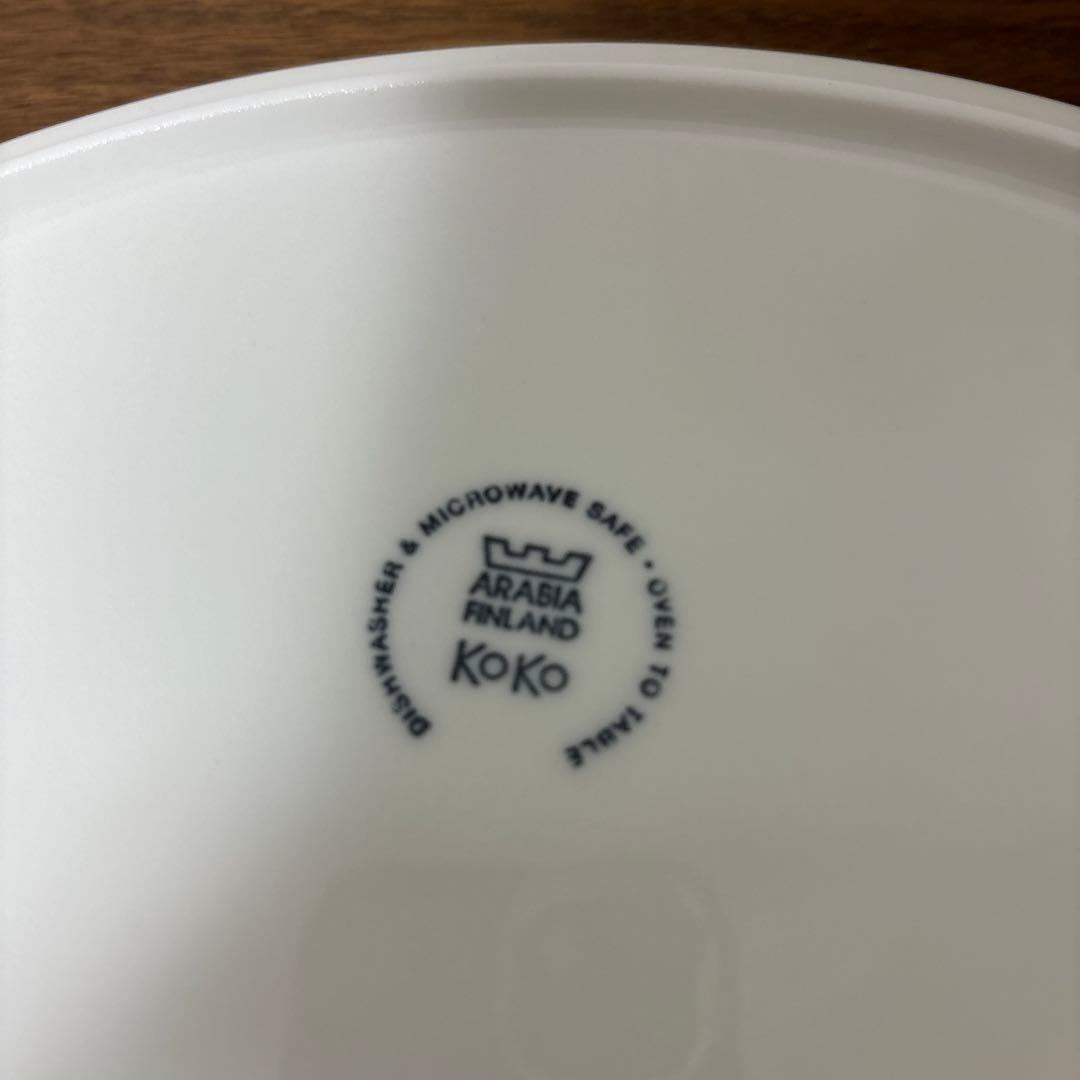 アラビア　koko オーバル　ミント　ホワイト　セット