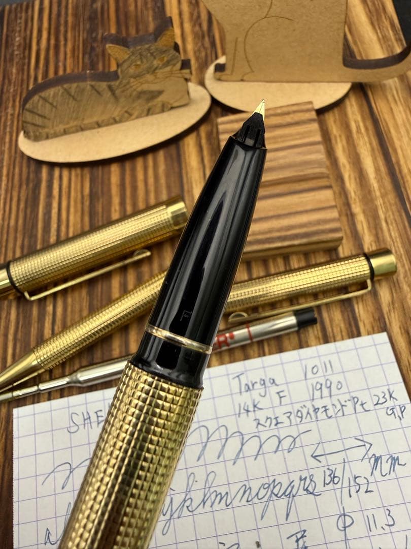 SHEAFFER 万年筆 タルガ 1011 23K G.P ボールペンセット