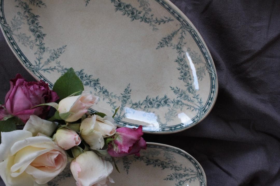 【K】クレイユ モントロー/Mignon 枯れたラヴィエ/フランスアンティーク