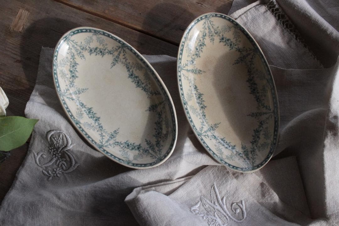 【K】クレイユ モントロー/Mignon 枯れたラヴィエ/フランスアンティーク