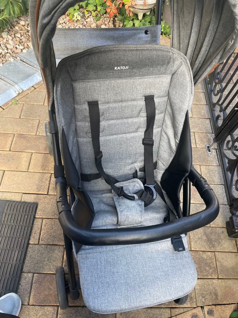 KATOJI 2シーター　2人乗りベビーカー グレー　直接引き渡しも可能
