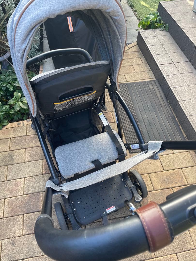 KATOJI 2シーター　2人乗りベビーカー グレー　直接引き渡しも可能
