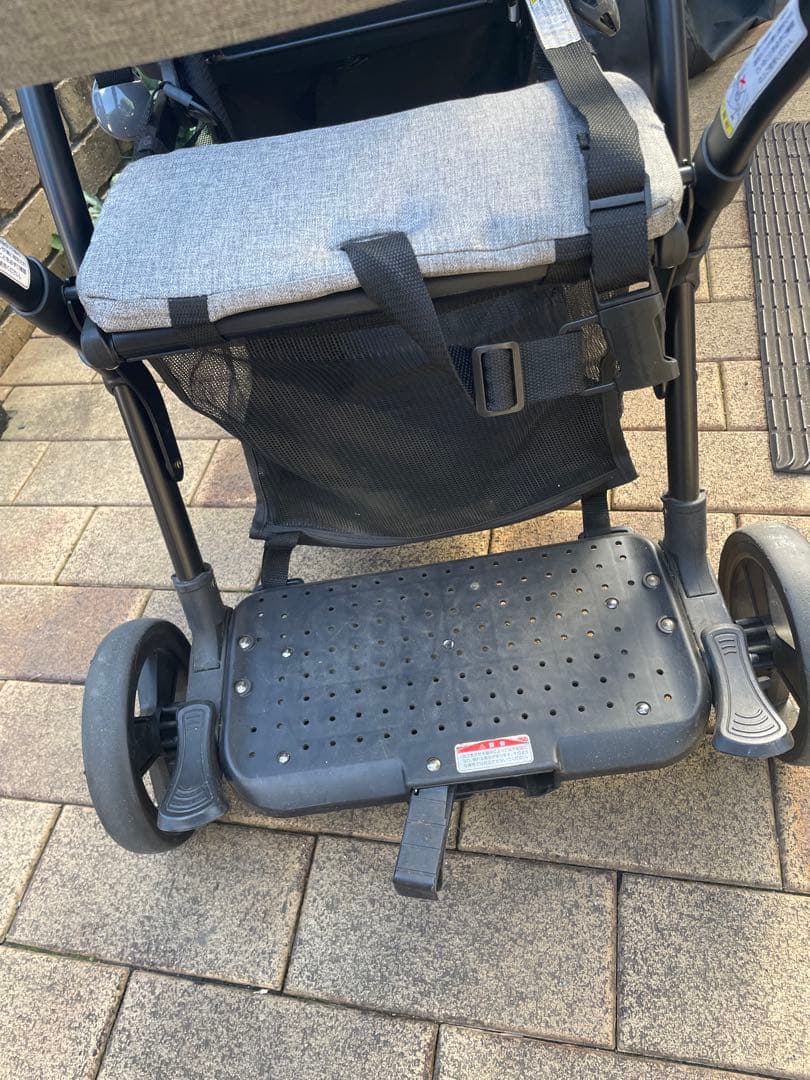 KATOJI 2シーター　2人乗りベビーカー グレー　直接引き渡しも可能