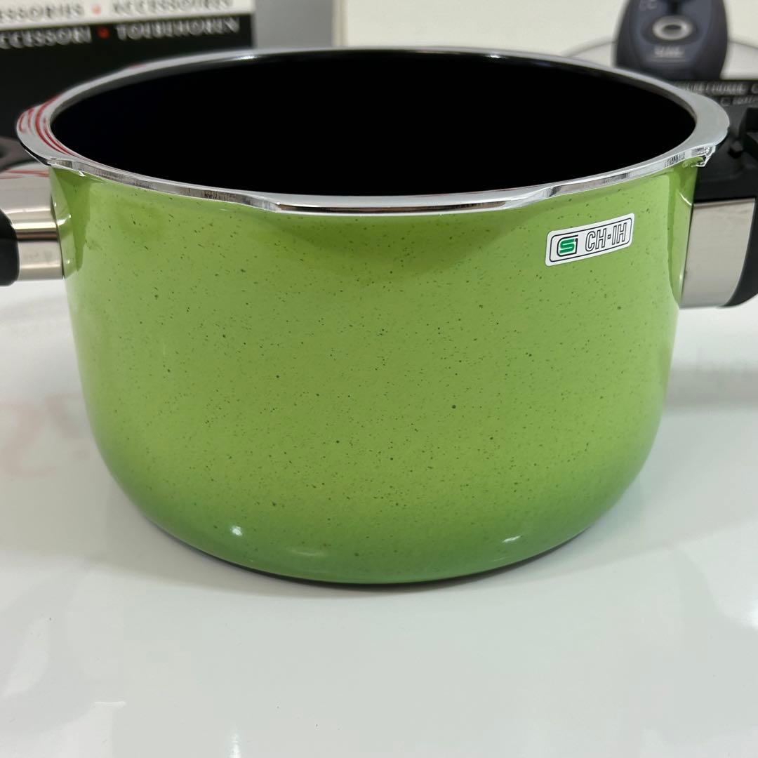 silit シリット 圧力鍋 シコマチックTプラス 2.5L ガラス蓋　グリーン