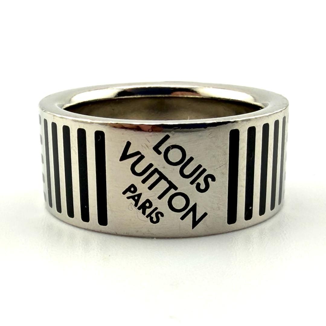 ルイヴィトン M62493 リング バーグ ダミエカラーズ シルバー ブラック