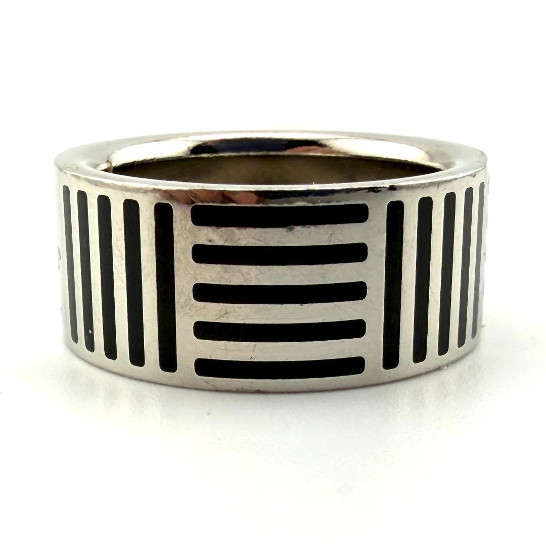 ルイヴィトン M62493 リング バーグ ダミエカラーズ シルバー ブラック