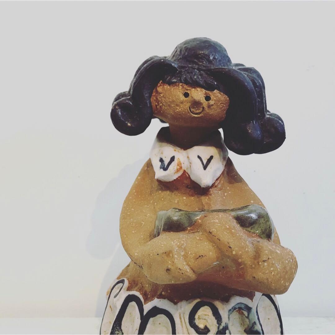 Metlox Poppet vintage ceramic girl 陶器