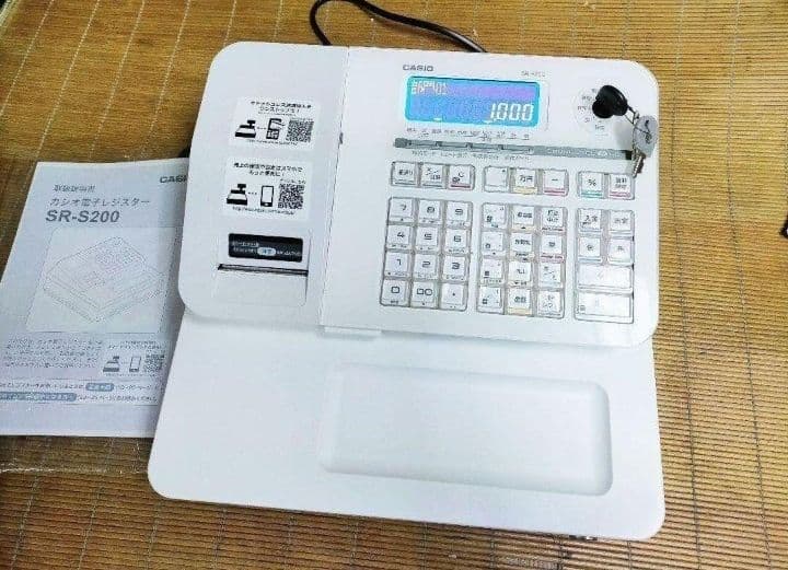 カシオレジスター　SR-S200　最新機種　スマホで設定売上管理　200009