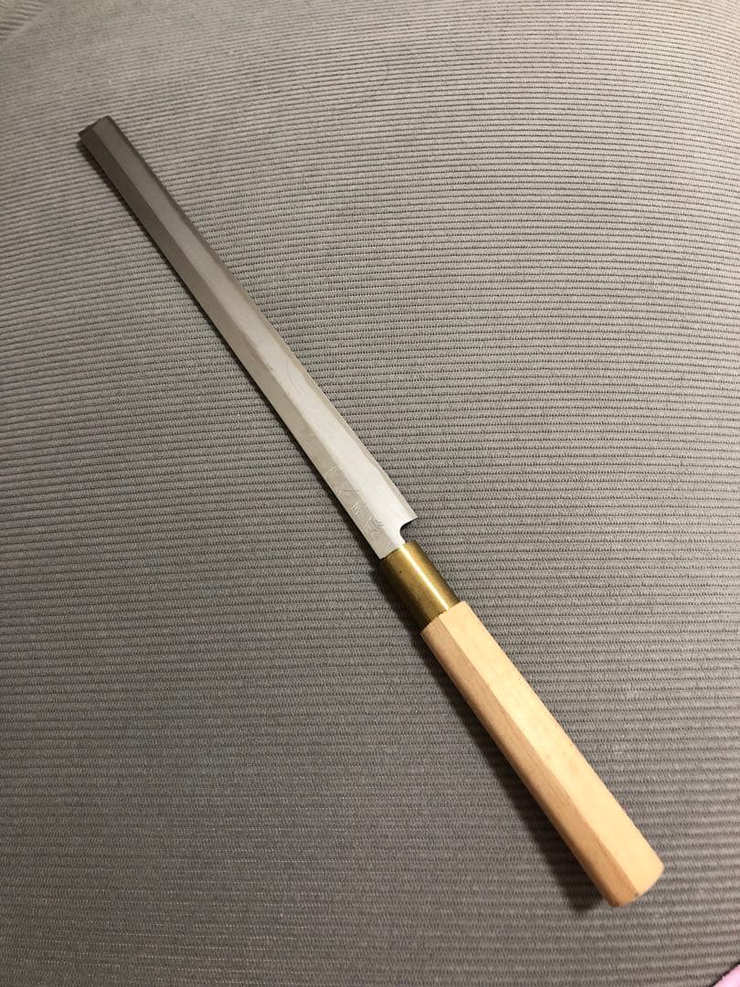刺身包丁　蛸引き　紋三郎　刃渡り約27cm