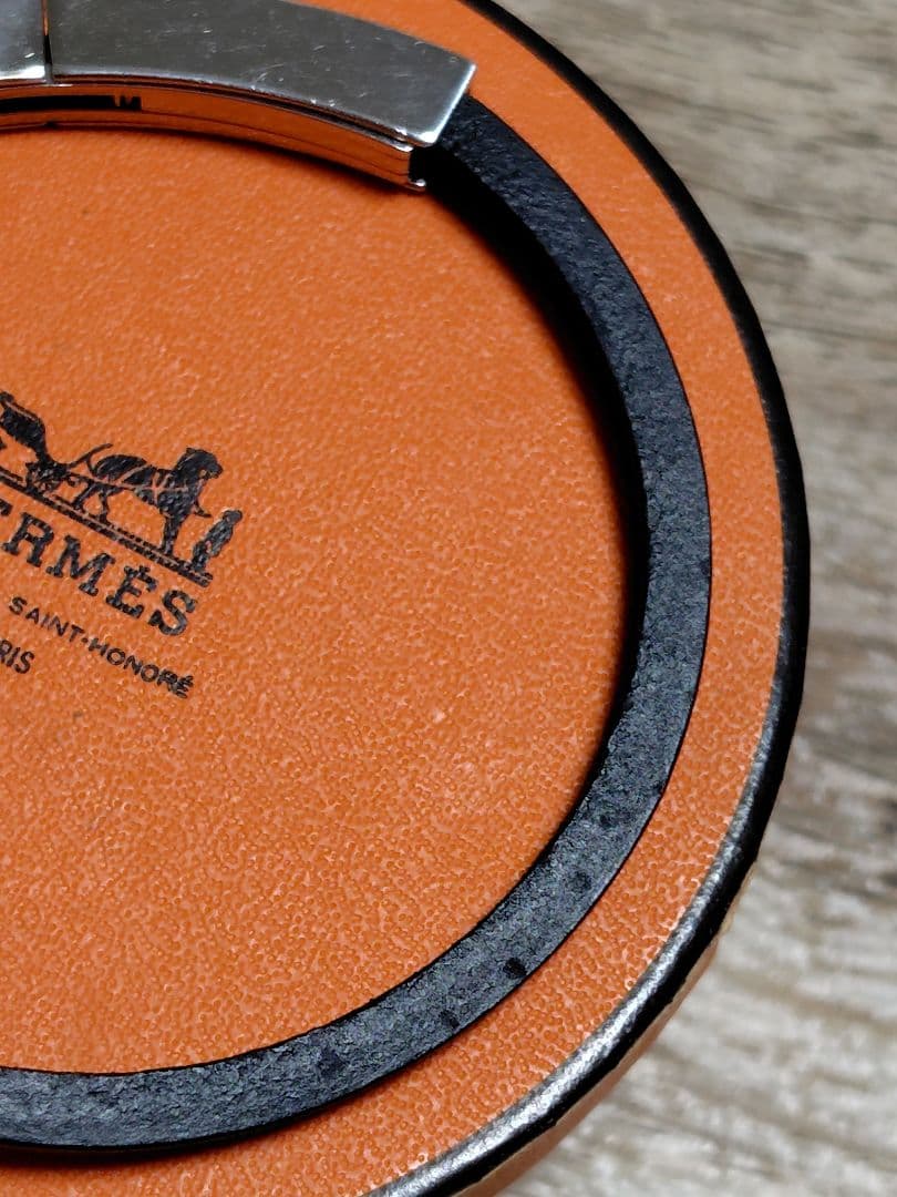 HERMES ブラック シルバー ブレスレット