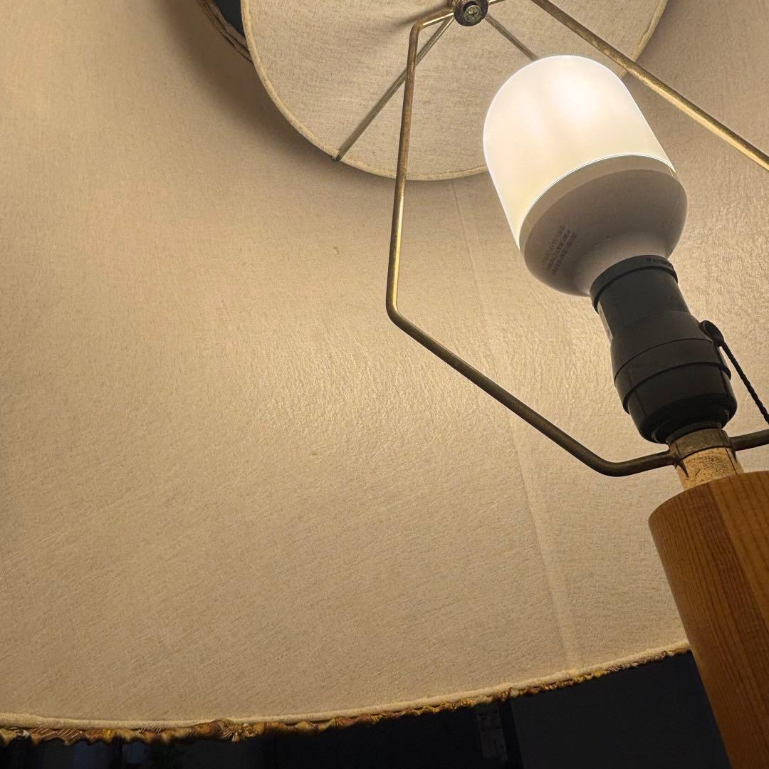 木製　アンティーク　フロアスタンド　フロアライト　間接照明