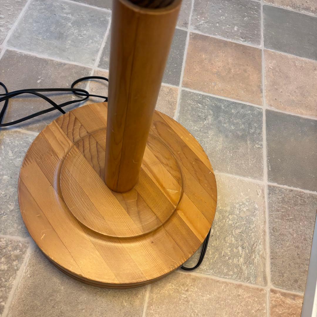 木製　アンティーク　フロアスタンド　フロアライト　間接照明