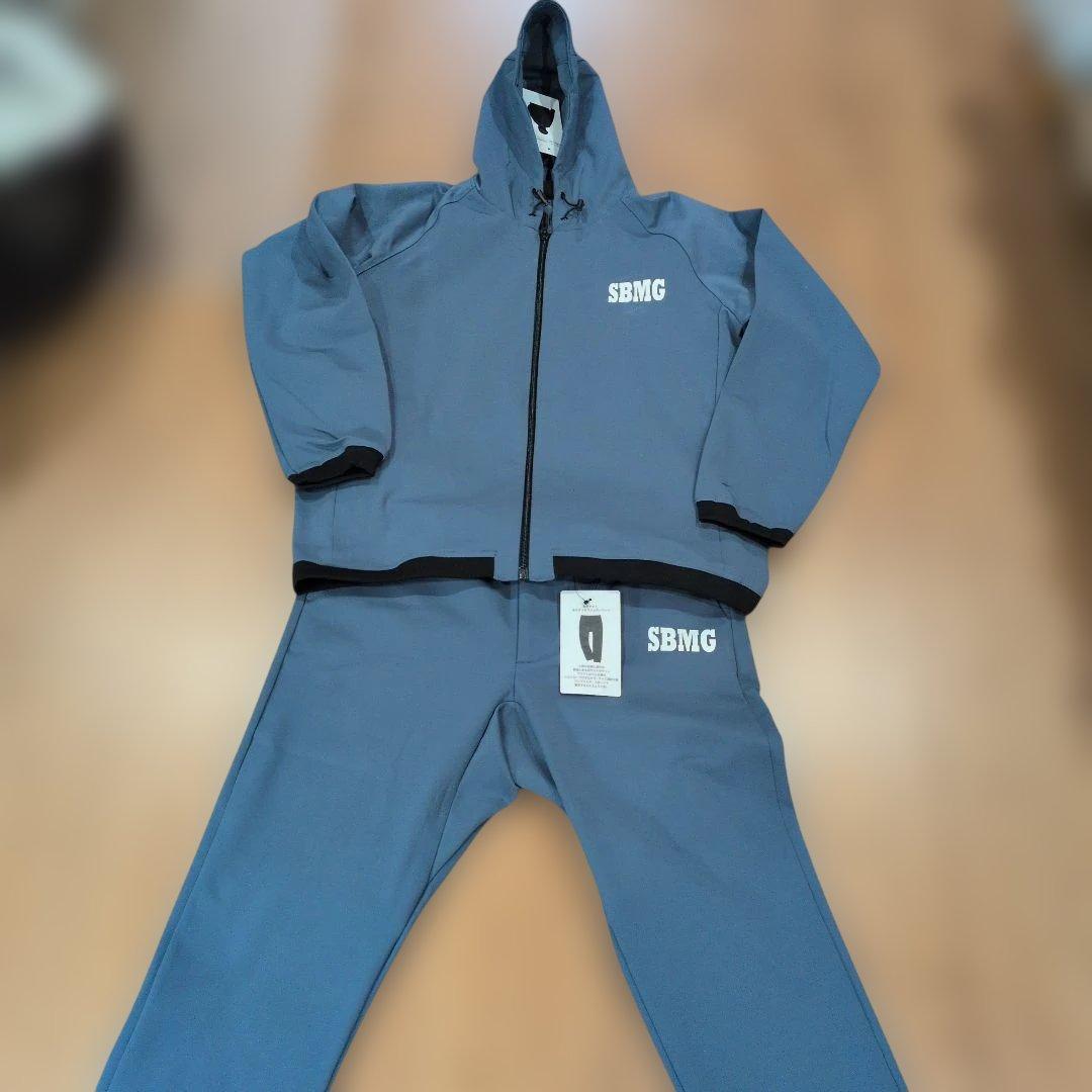 【SBMG】ドリブンスウェット　セットアップ　ジョガーパンツ　L　ブルーグレー