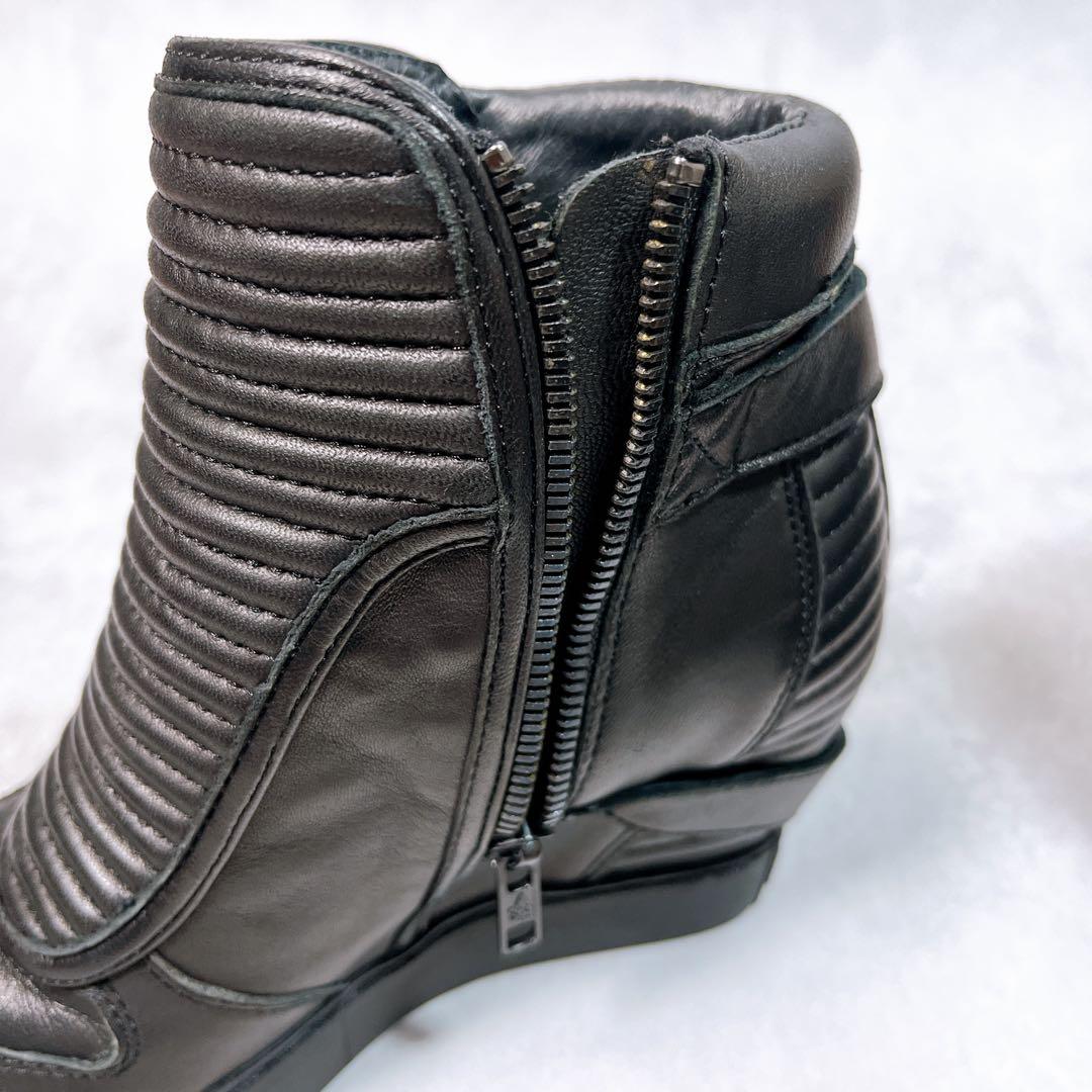 美品【ash アッシュ】レザースニーカー (36) ウェッジソール　インヒール