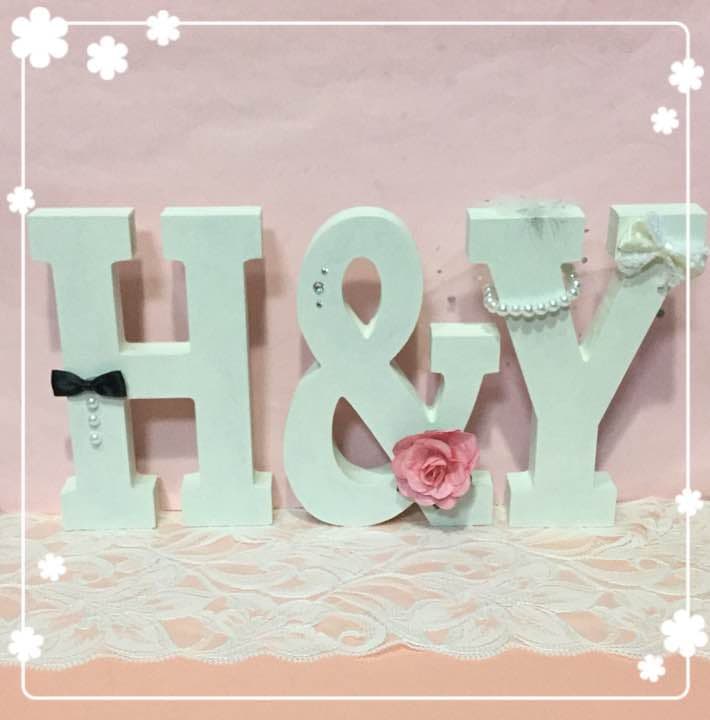 Y様確認用♡ウエディングバージョン・イニシャルオブジェ