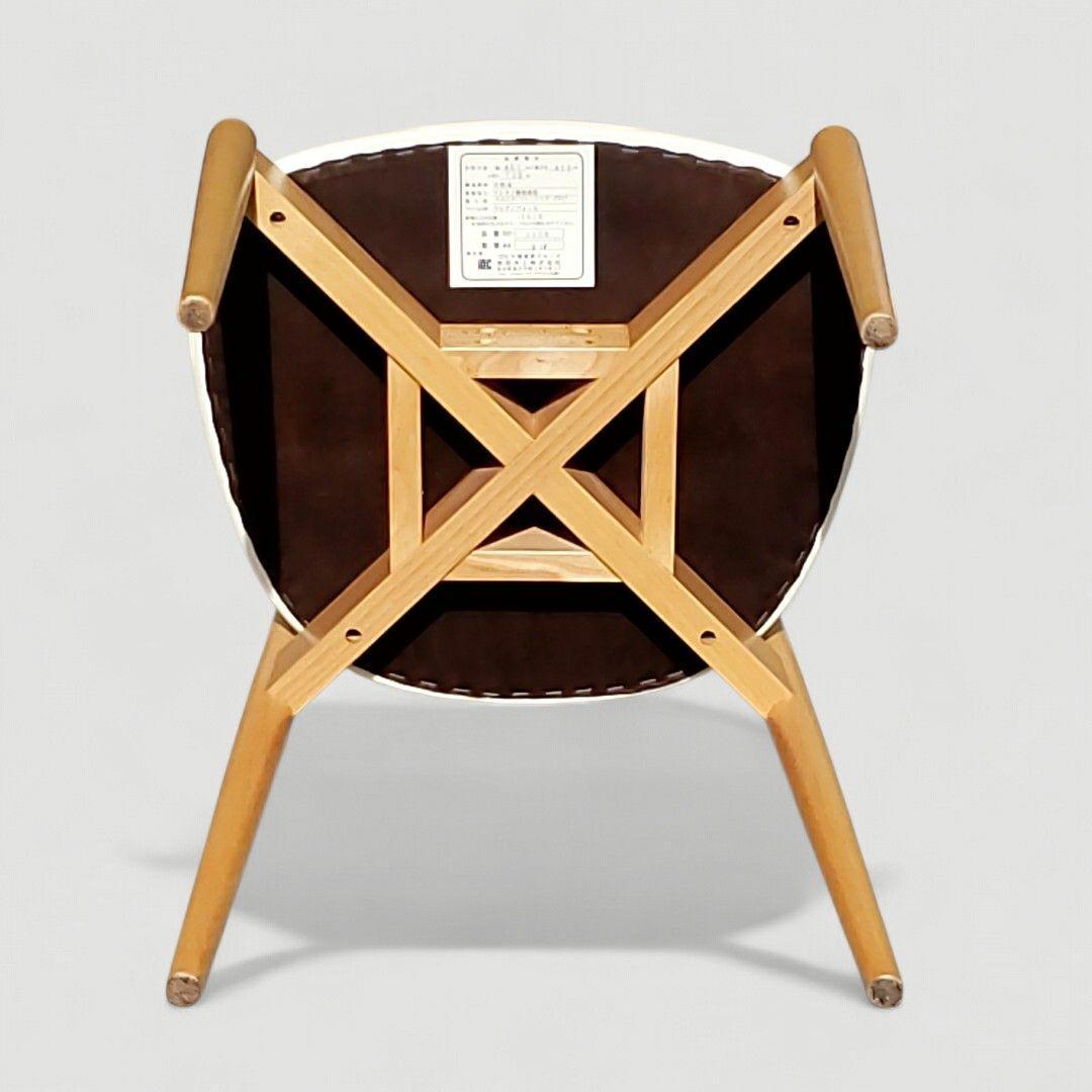 秋田木工 曲木 ダイニングチェア No.0808 IDC大塚家具 ホワイト ②